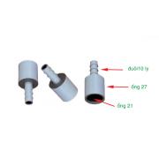 Nối ống nước 21-27  đuôi 8-10 ly PVC N21.27.8.10 (gói 100 cái)